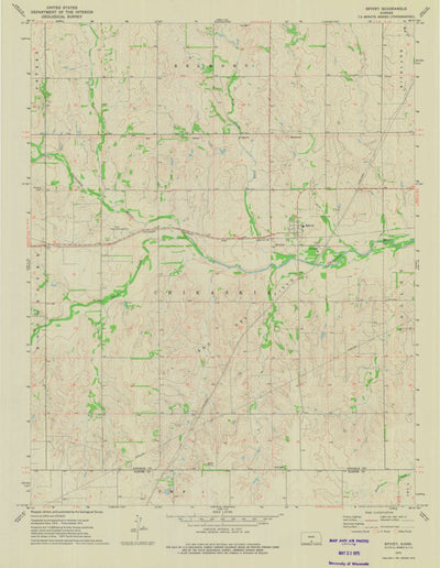 United States Geological Survey Spivey, KS (1973, 24000-Scale) digital map