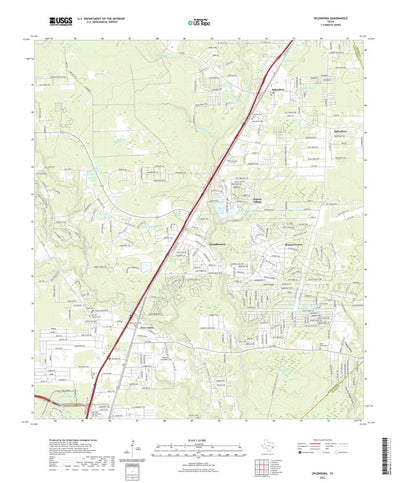 United States Geological Survey Splendora, TX (2022, 24000-Scale) digital map