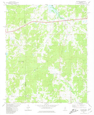 United States Geological Survey Splinter, MS (1980, 24000-Scale) digital map