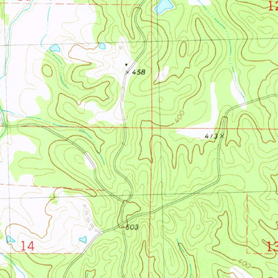 United States Geological Survey Splinter, MS (1980, 24000-Scale) digital map
