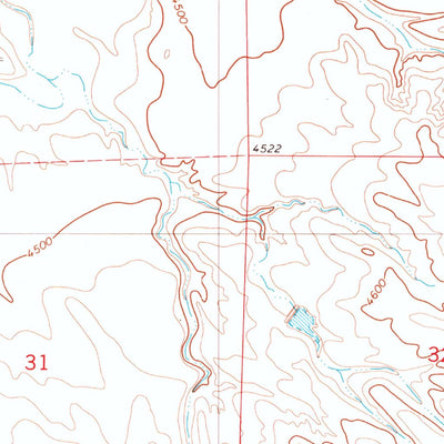 United States Geological Survey Split Hill SW, WY (1981, 24000-Scale) digital map