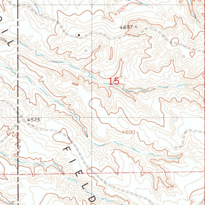 United States Geological Survey Split Hill SW, WY (1981, 24000-Scale) digital map
