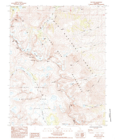 United States Geological Survey Split Mountain, CA (1984, 24000-Scale) digital map