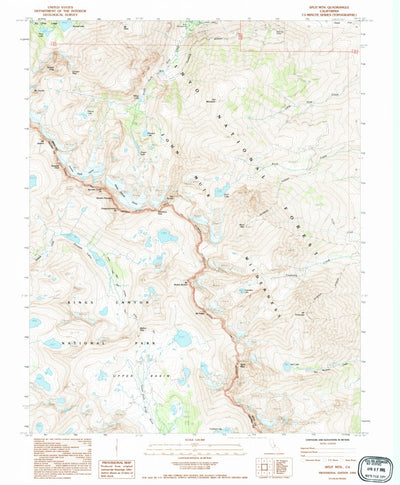 United States Geological Survey Split Mountain, CA (1990, 24000-Scale) digital map