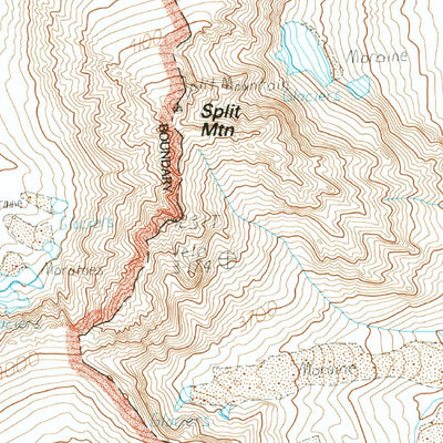 United States Geological Survey Split Mountain, CA (1990, 24000-Scale) digital map