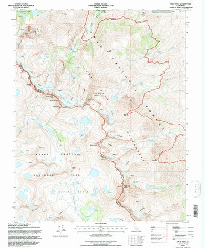United States Geological Survey Split Mountain, CA (1994, 24000-Scale) digital map