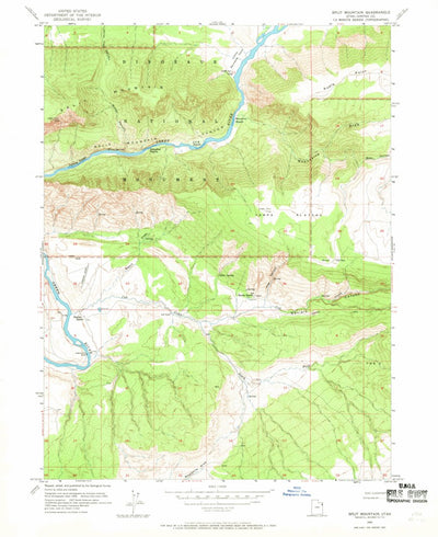 United States Geological Survey Split Mountain, UT (1955, 24000-Scale) digital map