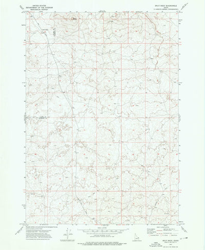 United States Geological Survey Split Rock, ID (1972, 24000-Scale) digital map