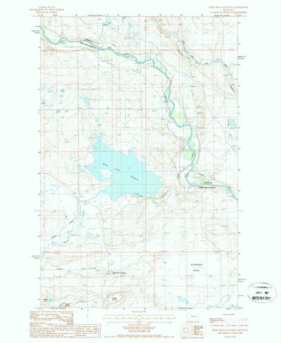 United States Geological Survey Split Rock Junction, MT (1986, 24000-Scale) digital map
