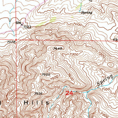 United States Geological Survey Split Rock NW, WY (1951, 24000-Scale) digital map