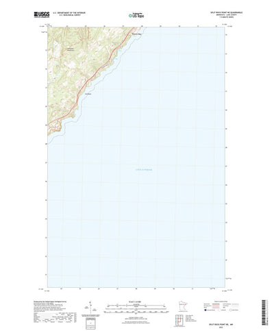 United States Geological Survey Split Rock Point NE, MN (2022, 24000-Scale) digital map