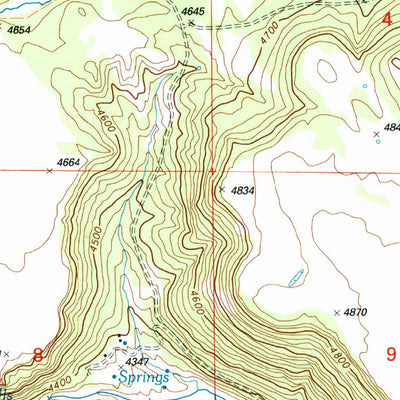 United States Geological Survey Spodue Mountain, OR (1998, 24000-Scale) digital map