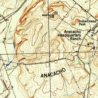 United States Geological Survey Spofford, TX (1944, 62500-Scale) digital map