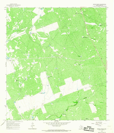 United States Geological Survey Spohn Ranch, TX (1965, 24000-Scale) digital map