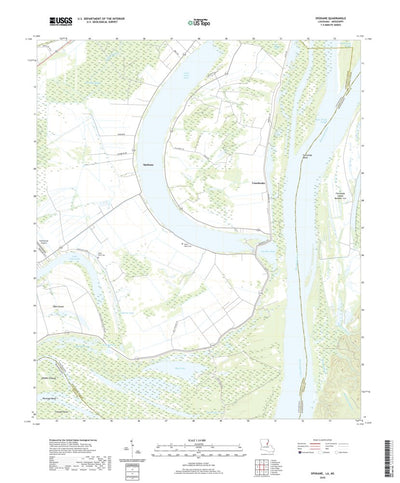 United States Geological Survey Spokane, LA (2020, 24000-Scale) digital map