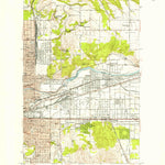 United States Geological Survey Spokane NE, WA (1950, 24000-Scale) digital map
