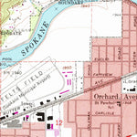 United States Geological Survey Spokane NE, WA (1973, 24000-Scale) digital map