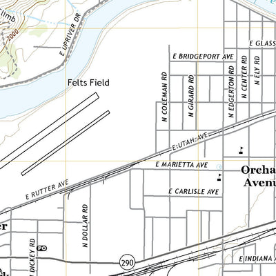 United States Geological Survey Spokane NE, WA (2020, 24000-Scale) digital map