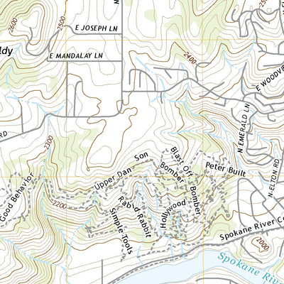 United States Geological Survey Spokane NE, WA (2020, 24000-Scale) digital map