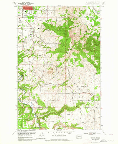 United States Geological Survey Spokane SE, WA (1963, 24000-Scale) digital map