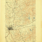 United States Geological Survey Spokane, WA-ID (1901, 125000-Scale) digital map