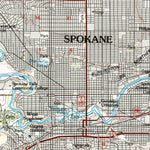 United States Geological Survey Spokane, WA-ID (1987, 100000-Scale) digital map