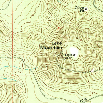 United States Geological Survey Sponseller Mountain, AZ (1976, 24000-Scale) digital map