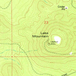 United States Geological Survey Sponseller Mountain, AZ (1977, 24000-Scale) digital map