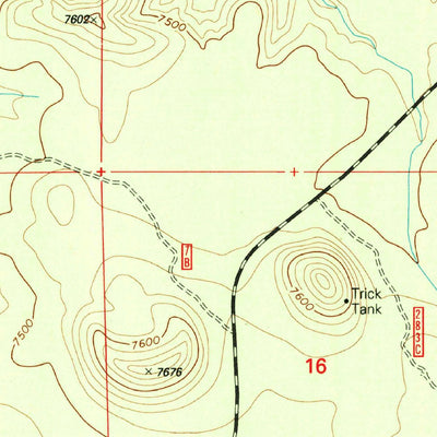 United States Geological Survey Sponseller Mountain, AZ (1998, 24000-Scale) digital map