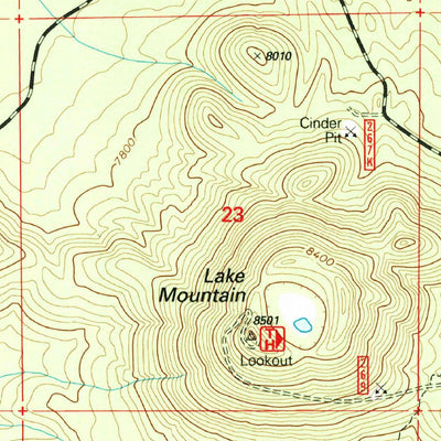 United States Geological Survey Sponseller Mountain, AZ (1998, 24000-Scale) digital map