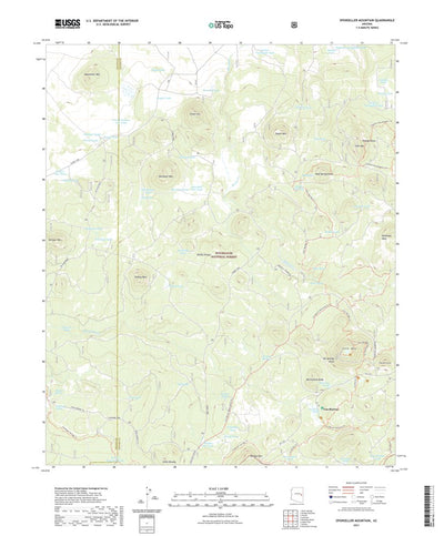 United States Geological Survey Sponseller Mountain, AZ (2021, 24000-Scale) digital map