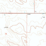 United States Geological Survey Spoon Butte NW, WY (1990, 24000-Scale) digital map