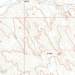 United States Geological Survey Spoon Butte NW, WY (1990, 24000-Scale) digital map