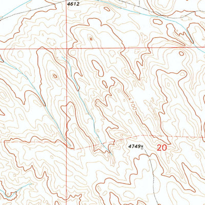 United States Geological Survey Spoon Butte NW, WY (1990, 24000-Scale) digital map