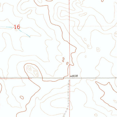 United States Geological Survey Spoon Butte SW, WY (1974, 24000-Scale) digital map