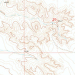 United States Geological Survey Spoon Butte SW, WY (1974, 24000-Scale) digital map
