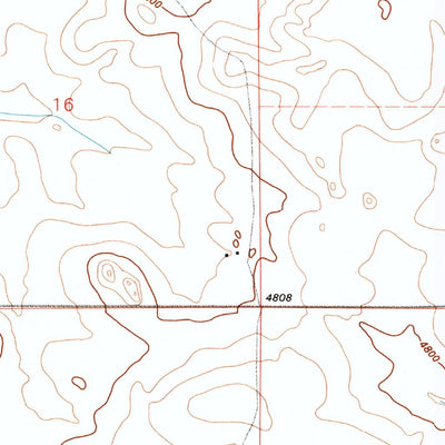 United States Geological Survey Spoon Butte SW, WY (1990, 24000-Scale) digital map
