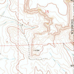 United States Geological Survey Spoon Butte, WY-NE (1974, 24000-Scale) digital map