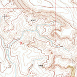 United States Geological Survey Spoon Butte, WY-NE (1990, 24000-Scale) digital map