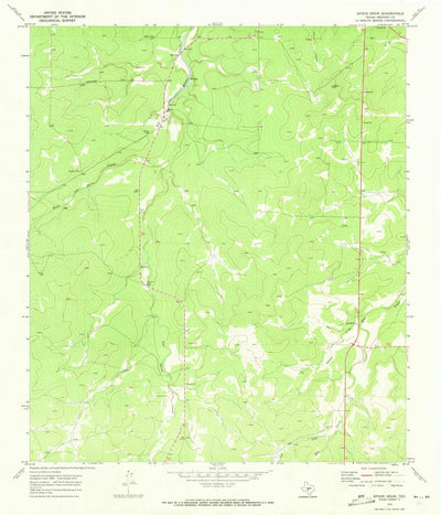United States Geological Survey Spoon Draw, TX (1970, 24000-Scale) digital map