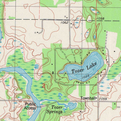 United States Geological Survey Spooner, WI (1982, 24000-Scale) digital map