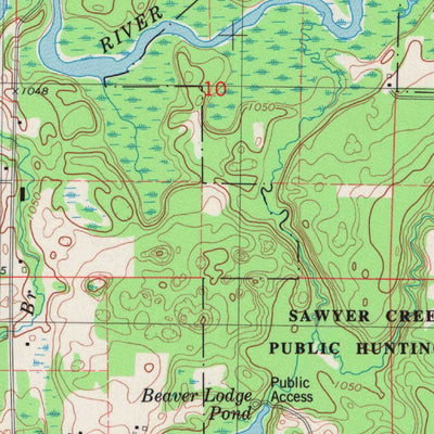 United States Geological Survey Spooner, WI (1982, 24000-Scale) digital map