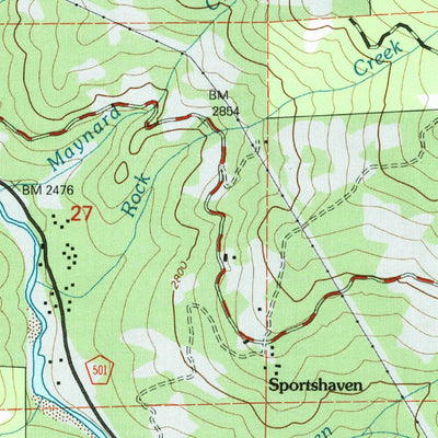 United States Geological Survey Sportshaven, CA (1998, 24000-Scale) digital map