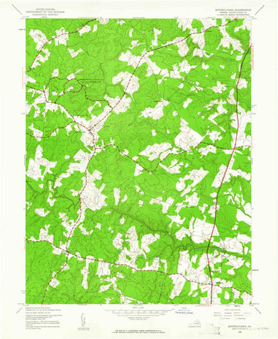 United States Geological Survey Spotsylvania, VA (1942, 24000-Scale) digital map