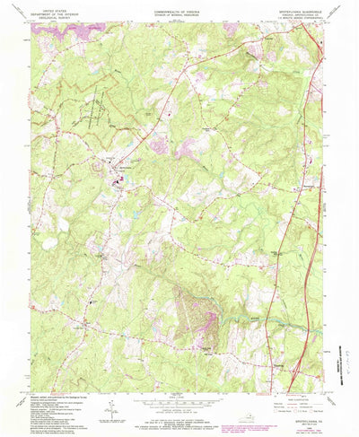 United States Geological Survey Spotsylvania, VA (1966, 24000-Scale) digital map
