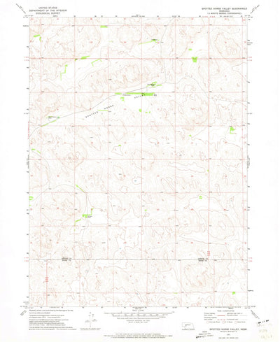 United States Geological Survey Spotted Horse Valley, NE (1971, 24000-Scale) digital map