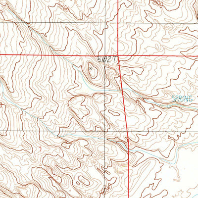 United States Geological Survey Spotted Wolf Canyon, UT (1988, 24000-Scale) digital map