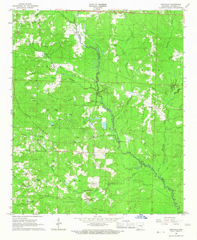 United States Geological Survey Spotville, AR (1966, 24000-Scale) digital map