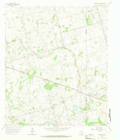 United States Geological Survey Spraberry, TX (1965, 24000-Scale) digital map