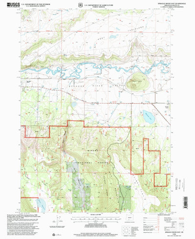 United States Geological Survey Sprague River East, OR (1998, 24000-Scale) digital map